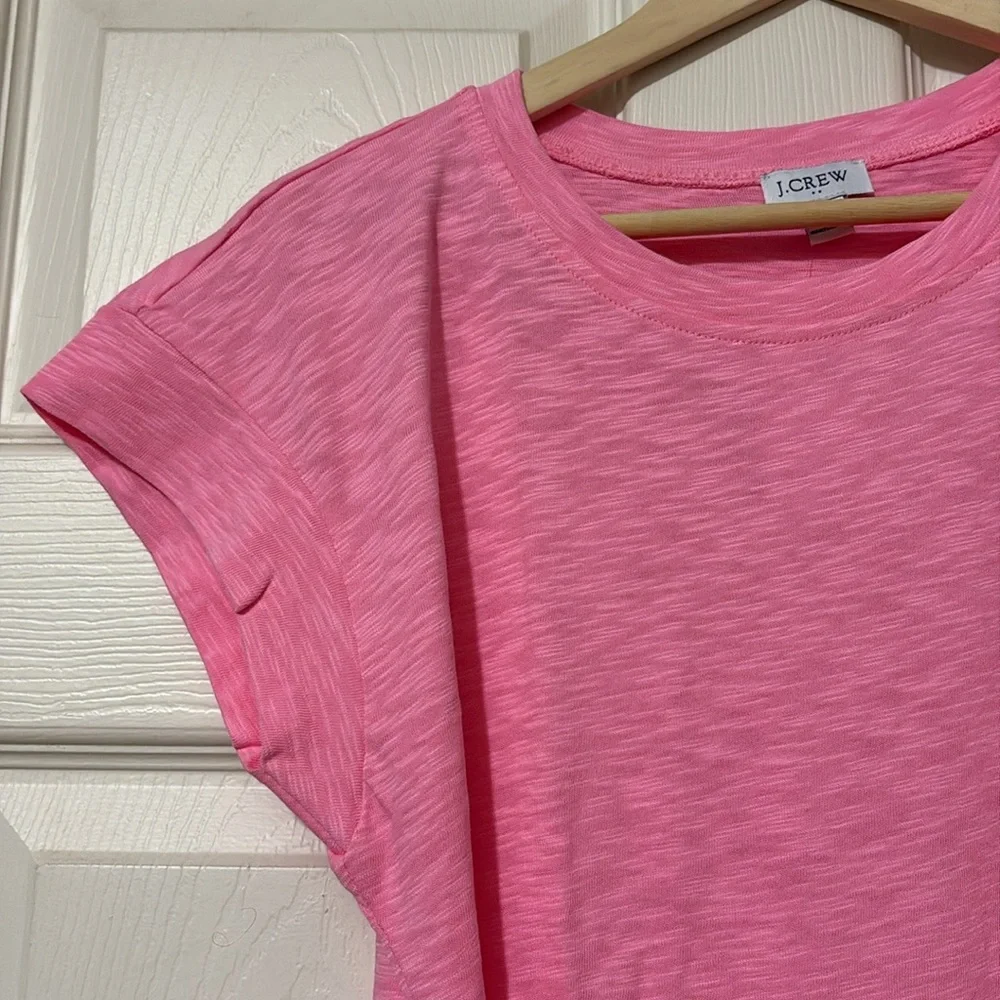 NWT J.Crew Pink Tie-Waist Mini Dress - Picture 6 of 9